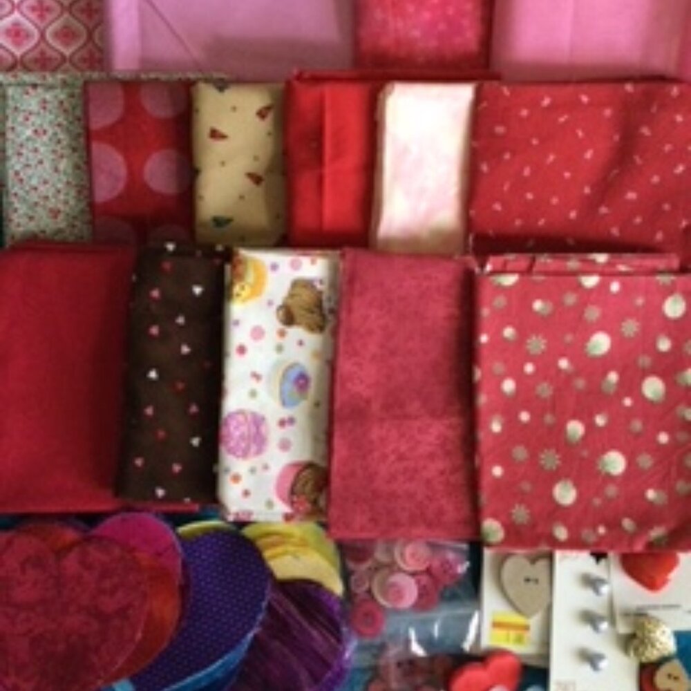 Red and Pink- Hearts & Buttons